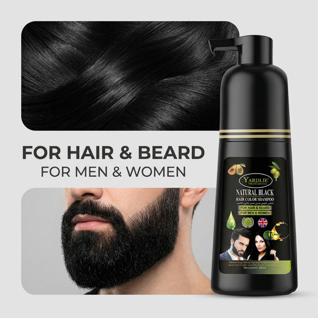 Yardlie Hair Color Shampoo – UK-Based | Light Brown| 7-in-1 Color Care |