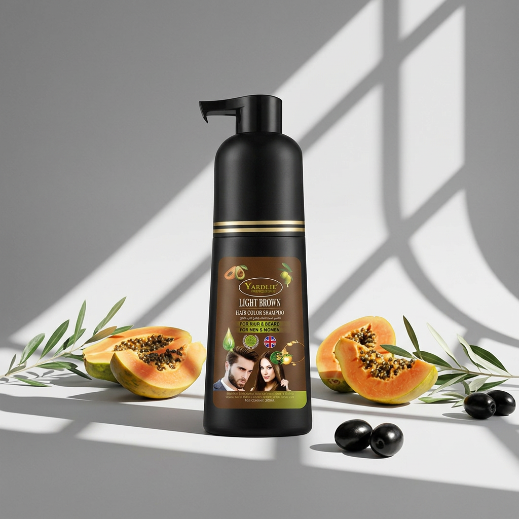 Yardlie Hair Color Shampoo – UK-Based | Dark Brown | 7-in-1 Color Care | 200ML