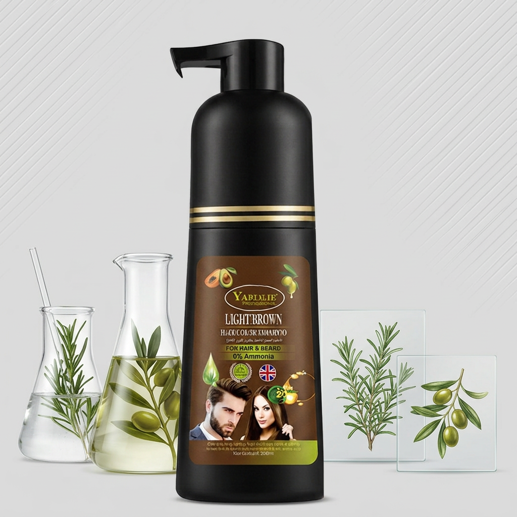 Yardlie Hair Color Shampoo – UK-Based | Dark Brown | 7-in-1 Color Care | 200ML